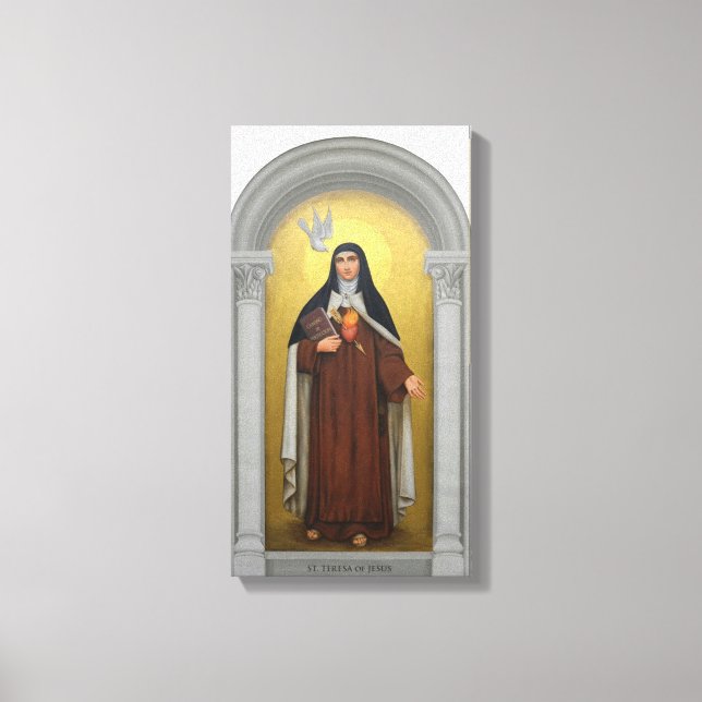 Lienzo Santa Teresa de Ávila Carmelite Nun (Anverso)