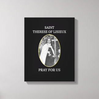 Lienzo Santa Teresa de Lisieux T-Shirt Saint Flower