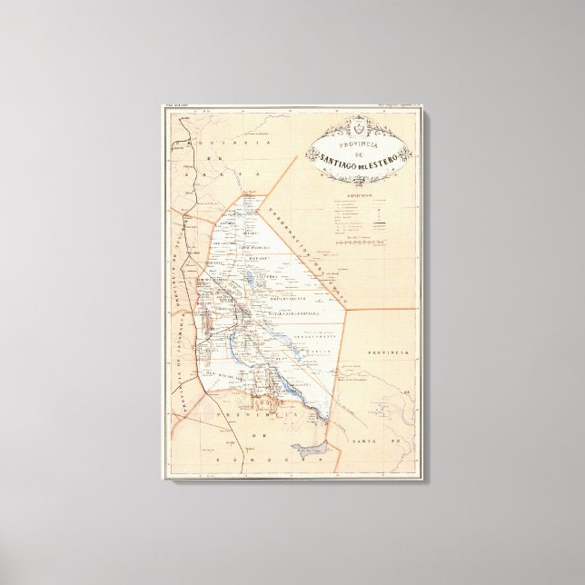 Lienzo Santiago del Estero, Argentina (Anverso)