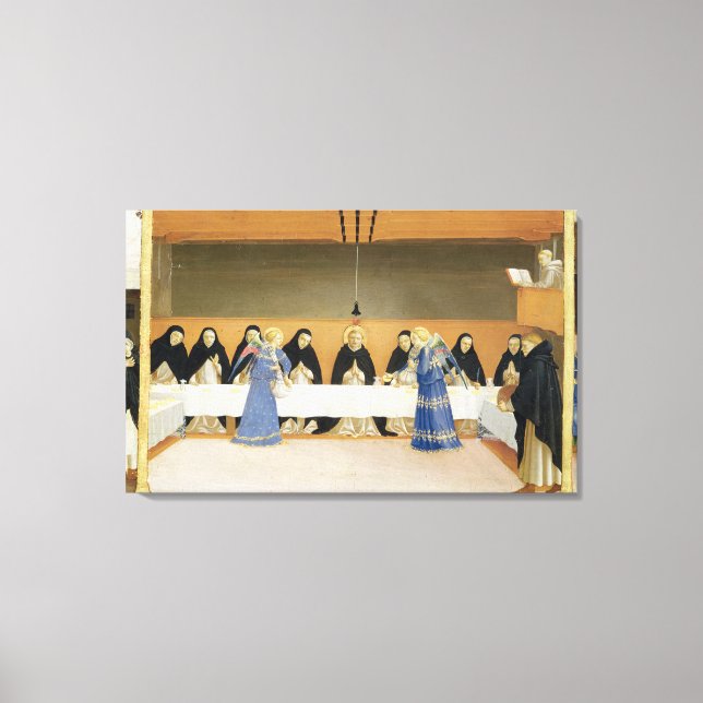 Lienzo Santo Domingo y sus compañeros alimentados por los (Anverso)