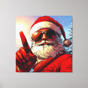 Lienzo Santo Jolly Santa Divine Glow