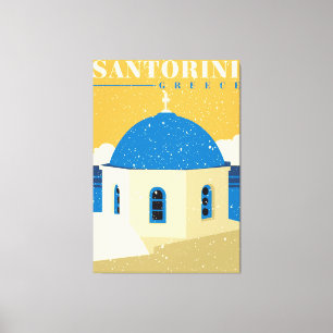 Lienzo Santorini Grecia