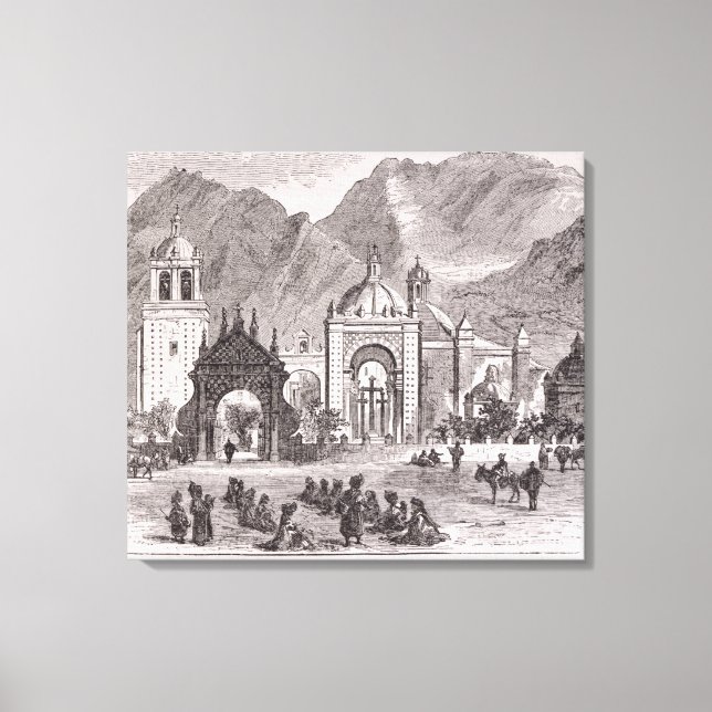 Lienzo Santuario de Nuestra Señora de Copacabana (Anverso)