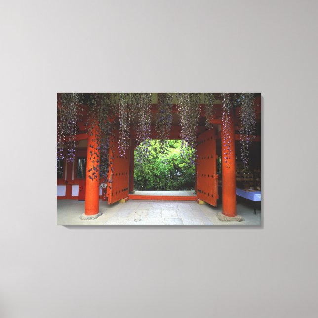 Lienzo Santuario Kasuga, Nara, Japón (Anverso)