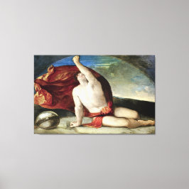 Lienzo Sapiente con Compasso e Globo Bella Artes Canvas