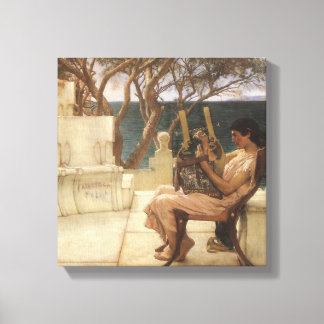 Lienzo Sappho y Alceo por Sir Lawrence Alma Tadema