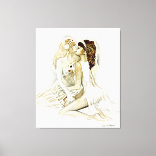 Lienzo Sappho y su amante