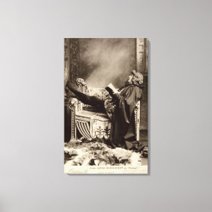 Lienzo Sarah Bernhardt (1844-1923) como Hamlet en 1899