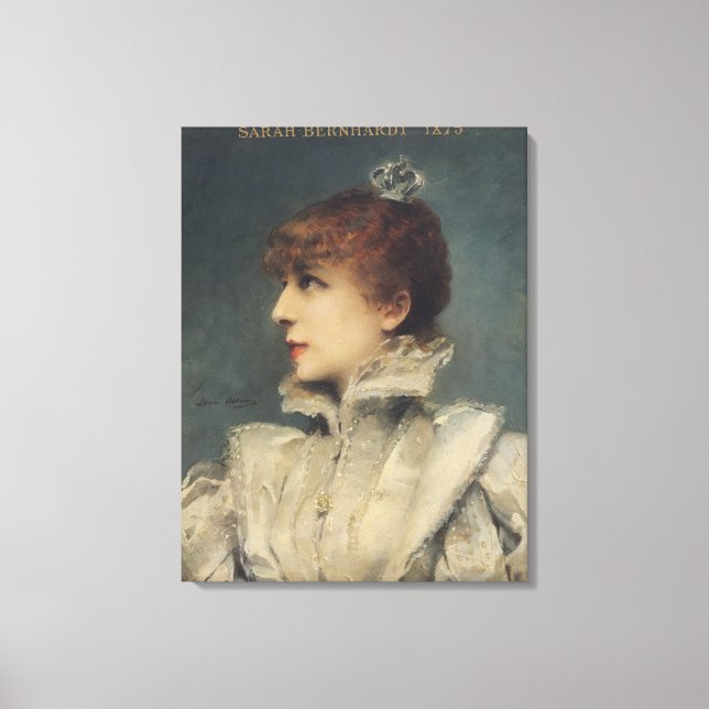 Lienzo Sarah Bernhardt 1875 (Anverso)