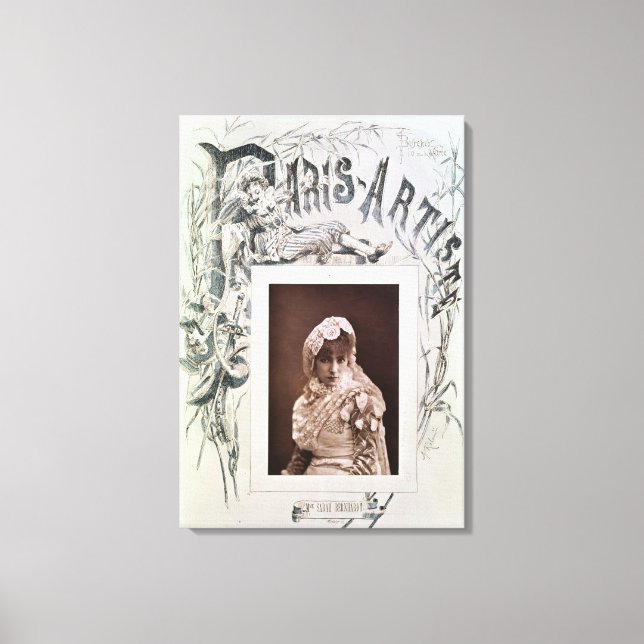 Lienzo Sarah Bernhardt en el papel de Marion Delorme (Anverso)