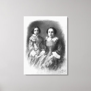 Lienzo ¿Sarah Bernhardt y su madre?