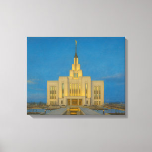 Lienzo Saratoga Springs Utah Temple Painting™ LDS Canvas