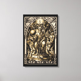 Lienzo Satan Enthroned 16x24 Canvas Wall Art