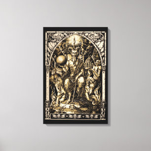 Lienzo Satan Enthroned 16x24 Canvas Wall Art