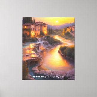 Lienzo Saturnia Hot Springs Tuscany Italia Pintura