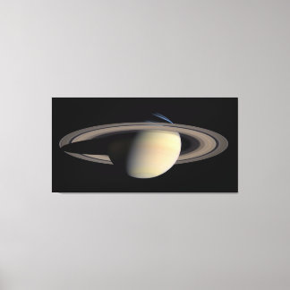 Lienzo Saturno iluminado por el sol Planeta gigante gaseo