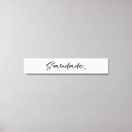 Lienzo Saudade Black