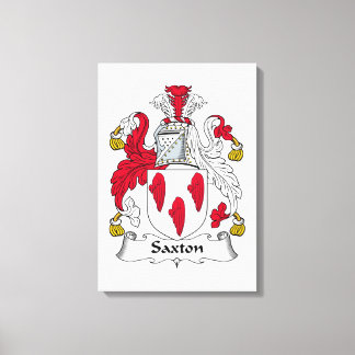 Lienzo Saxton Family Crest