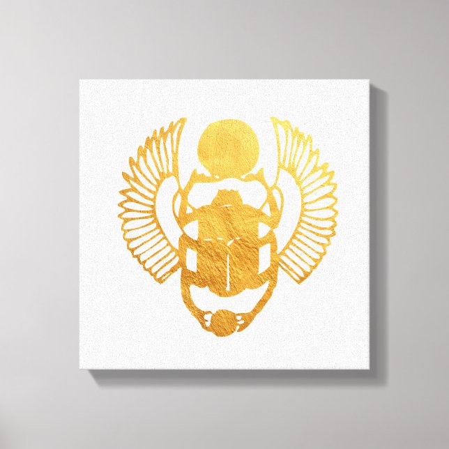 Lienzo Scarab Egipto. Escarabajo egipcio de Scarab. (Anverso)