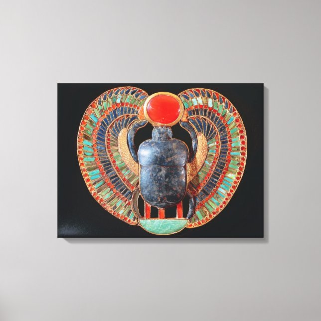 Lienzo Scarab pectoral, desde la tumba de Tutankhamun (Anverso)