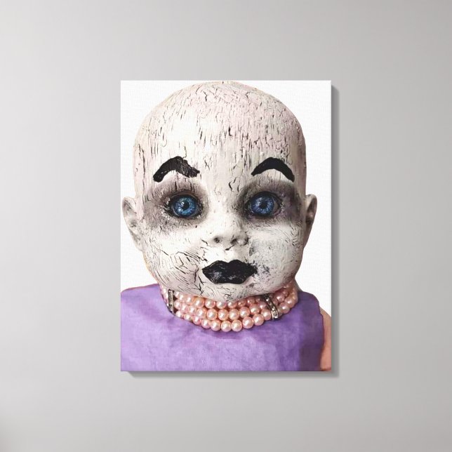 Lienzo Scary Doll Wall Wall Art (Anverso)