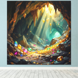 Lienzo Schatzhöhle im Licht