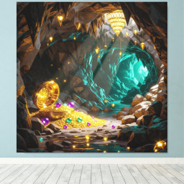 Lienzo Schatzhöhle im Licht
