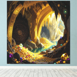 Lienzo Schatzhöhle im Licht