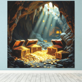 Lienzo Schatzhöhle im Licht