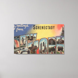 Lienzo Schenectady, Nueva York - escenas grandes de la