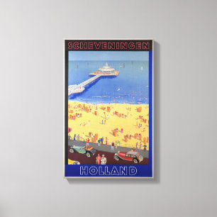 Lienzo Scheveningen en resto del poster del viaje del