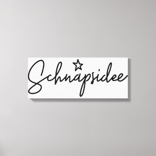 Lienzo Schnapsidee, alemán Word, Booze Idea, alemán