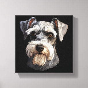 Lienzo Schnauzer en miniatura