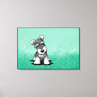 Lienzo Schnauzer en miniatura de KiniArt
