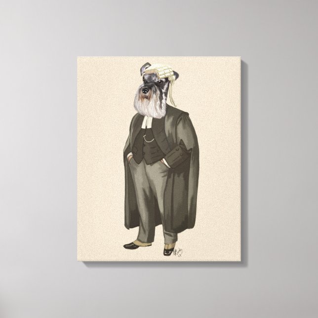 Lienzo Schnauzer Lawyer (Anverso)