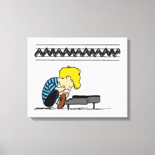 Lienzo Schroeder Charlie Brown Music