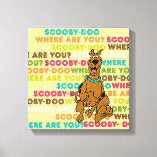 Lienzo Scooby-Doo Dirigiendo "¿Dónde Estás?"