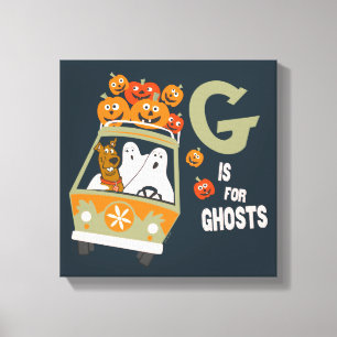 Lienzo Scooby-Doo   G es para Ghosts