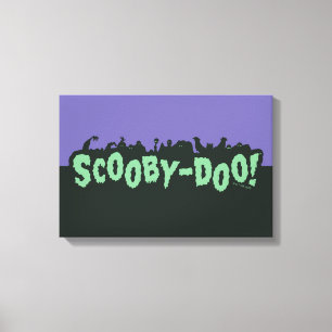 Lienzo ¡Scooby-Doo! Logotipo de silueta de monstruos