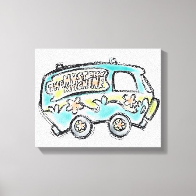 Lienzo Scooby-Doo | Mystery Machine Sketch (Anverso)