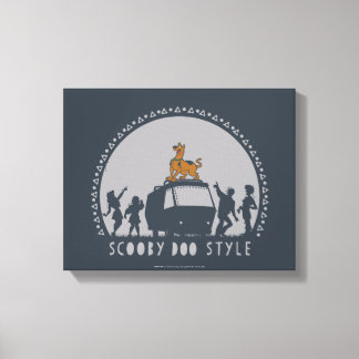 Lienzo Scooby-Doo Style Tribal Van Silhouette