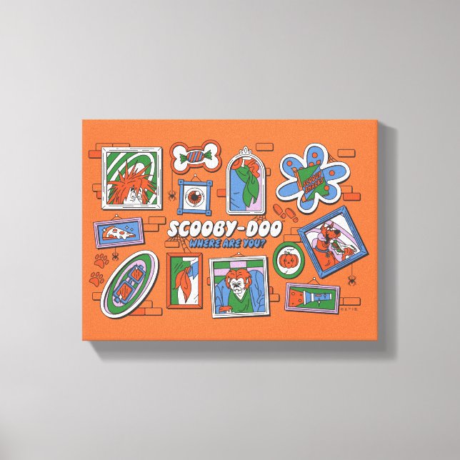 Lienzo Scooby-Doo Wall of Halloween Picture Frames (Anverso)