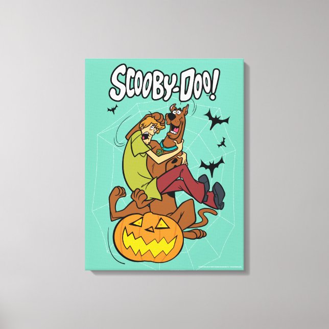Lienzo Scooby-Doo y Shaggy Halloween (Anverso)