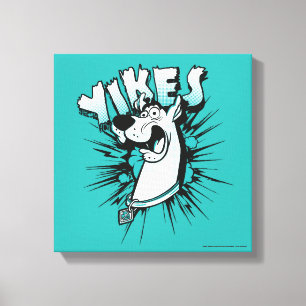 Lienzo Scooby-Doo "¡Yikes!" Gráfico de semitono