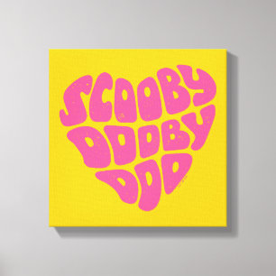 Lienzo Scooby Dooby Doo Heart