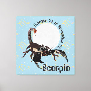 Lienzo Scorpio October 24 to los noviembre de 22 Canvas