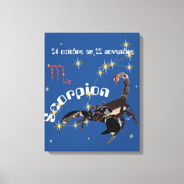 Lienzo Scorpion 24 oct. au 22 nov. Impression sur toile (Anverso)