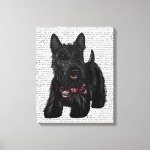 Lienzo Scottish Terrier and Bow