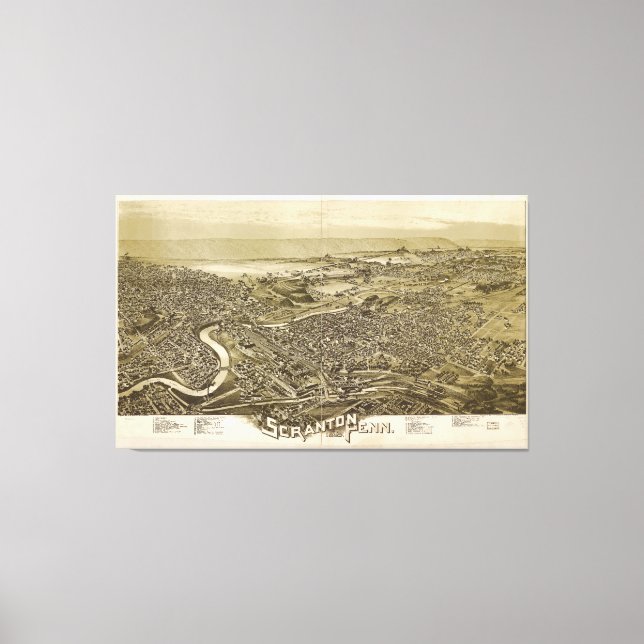 Lienzo Scranton, Pennsylvania (1890) (Anverso)