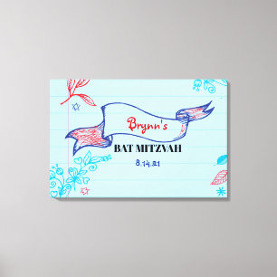 Lienzo SCRIBBLES en el tablero de Rótulo de NOTEPAPER Bat